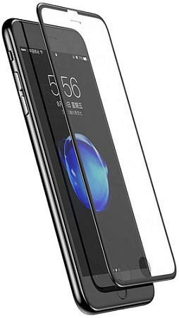 Защитное стекло Case 3D Rubber для Apple iPhone 14 Plus (черный глянец)