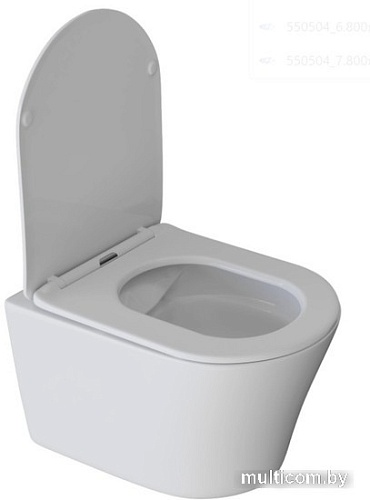 Унитаз White Wave Trend (белый глянец)