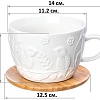 Чашка с блюдцем Elan Gallery Птички на ветке 540217