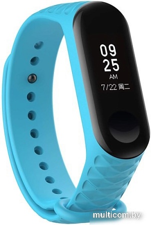 Ремешок Xiaomi ребристый для Mi Band 3 (голубой)