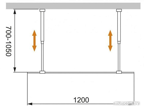 Душевая стенка Cezares LIBERTA-L-2-120-C-NERO