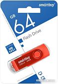 USB Flash SmartBuy Twist 3.0 64GB (красный)