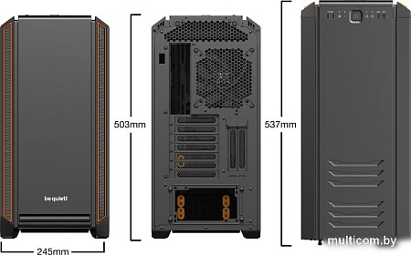 Корпус be quiet! Silent Base 601 BGW25 (черный/оранжевый)