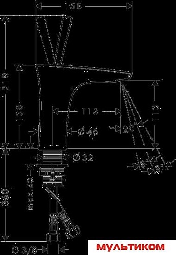 Смеситель Hansgrohe PuraVida 15070400