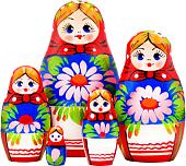 Развивающая игра Брестская Матрешка С букетом лилий (набор 5 шт)