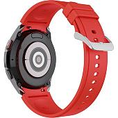 Ремешок Rumi Classic силиконовый для Samsung Galaxy Watch4/5 (20 мм, красный)