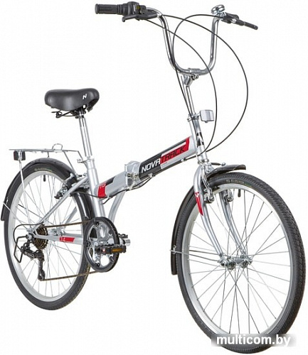 Велосипед Novatrack TG-24 Classic 6.0 NF 2020 (серый)