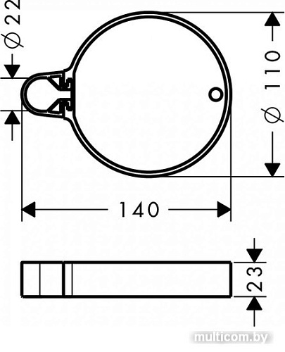 Полка для душа Hansgrohe Cassetta C 28678000