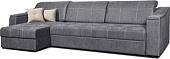 Угловой диван Анмикс Бергамо (серый велюр)