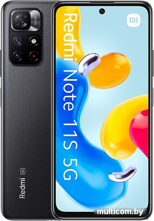Смартфон Xiaomi Redmi Note 11S 5G 4GB/64GB международная версия (черный)