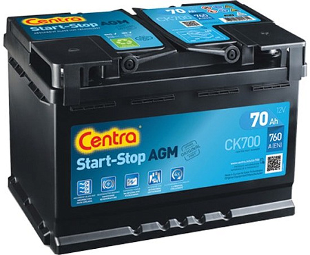 Автомобильный аккумулятор Centra Start-Stop AGM CK700 (70 А&middot;ч)