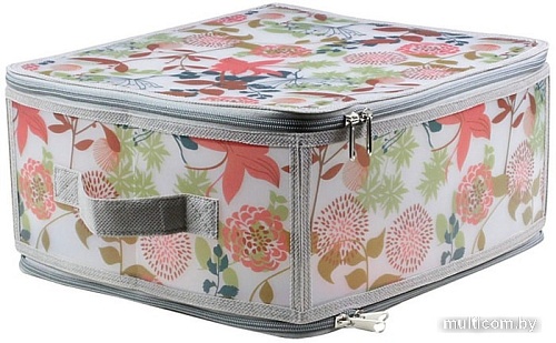 Коробка для хранения Handy Home ESH05 M (серый с цветами)