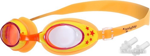 Очки для плавания Onlytop 9144637 (оранжевый)