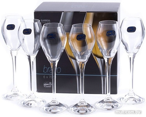 Набор рюмок Bohemia Crystal Bravo 40817/70