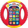 Развивающая игрушка Азбукварик Музыкальный руль. Веселые машинки 3303 (красный)