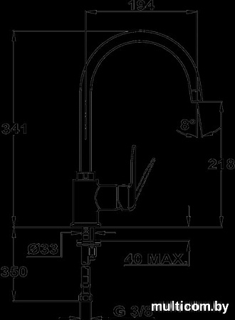 Смеситель TEKA IN 995 Inca Black [53995120FN]