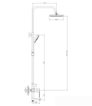 Душевая система Rossinka Silvermix T40-46