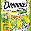 Лакомство для кошек Dreamies лакомые подушечки Mix с кошачьей мятой и курицей 60 г