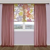 Комплект гардин Delfa Voile СТШ/Д-050 Voile/096 2x2.5 м (цикламен, 2 шт)
