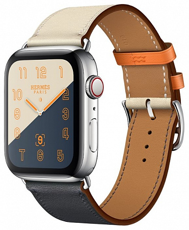 Часы Apple Watch Herm?s Series 4 GPS + Cellular 44mm Stainless Steel Case with Leather Single Tour