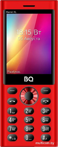 Кнопочный телефон BQ BQ-2832 Barrel XL (красный)