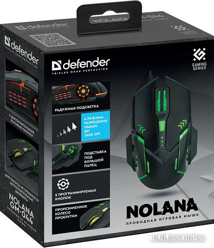 Игровая мышь Defender Nolana GM-044