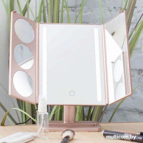 Косметическое зеркало Gess uLike Gold (золотистый)