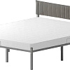Кровать Домаклево Лофт Компакт 120x200 (серый/темно-серый велюровый чехол)