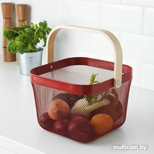Корзина Ikea Рисаторп (красный) 804.108.14
