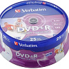 DVD-R диск Verbatim 4.7Gb 16x Verbatim DLP Matt Silver по 25 шт. CakeBox 043500