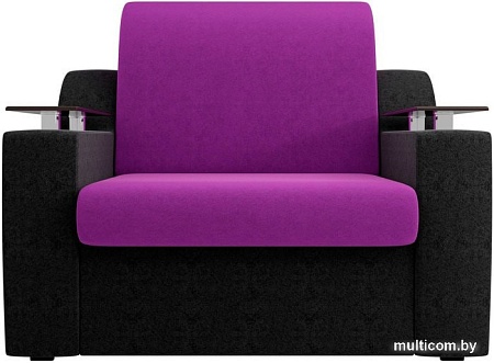 Кресло Лига диванов Сенатор 100695 60 см (фиолетовый/черный)