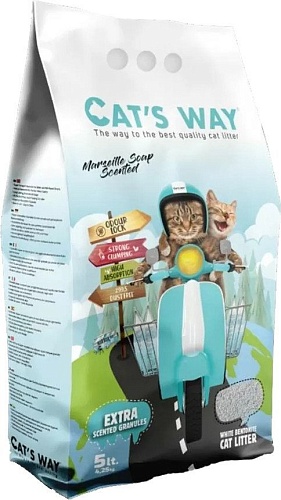 Наполнитель для туалета Cats Way Marseille Soap 5 л