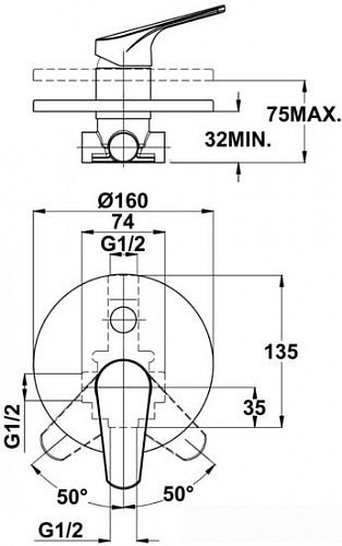 Смеситель TEKA Alcudia 461716200