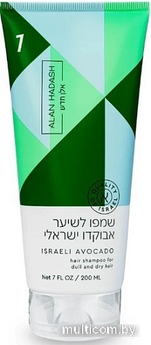 Шампунь Alan Hadash Israeli Avocado для тусклых, сухих и ломких волос 200 мл