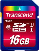 Карта памяти Transcend SDHC Class 10 UHS-I 16Gb (TS16GSDHC10U1)
