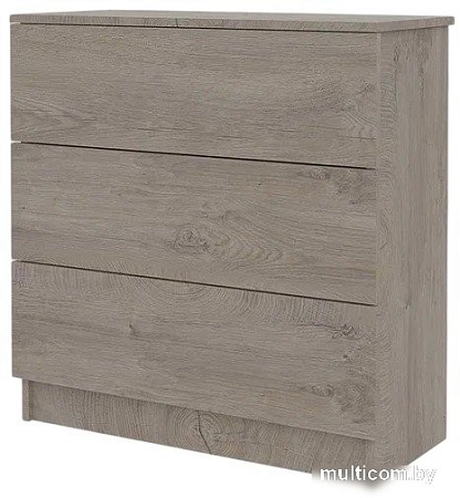 Комод Горизонт Нео 760 3 ящика (дуб эндгрейн)