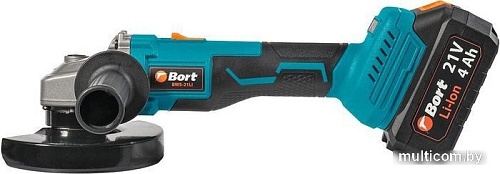 Угловая шлифмашина Bort BWS-21LI (с 2-мя АКБ, кейс)