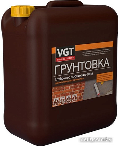 Водно-диспрессионная грунтовка VGT ВД-АК-0301 глубокого проникновения (10 кг)