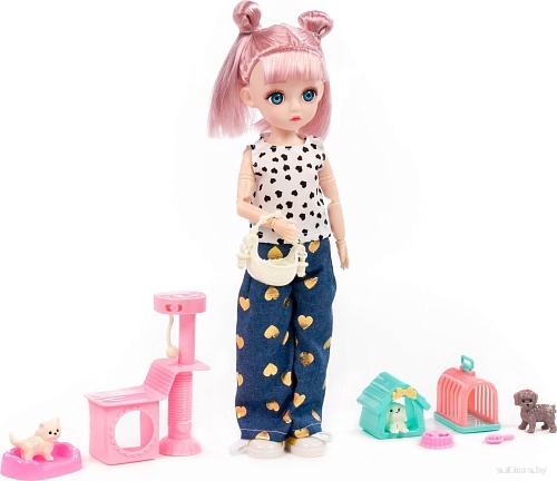 Кукла-питомец Полесье Даша на прогулке 02956
