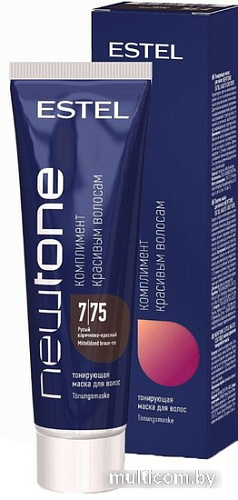 Оттеночная маска Estel Professional Newtone 7/75 Русый коричнево-красный 60 мл