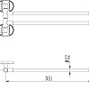 Держатель для полотенца Ledeme L1912