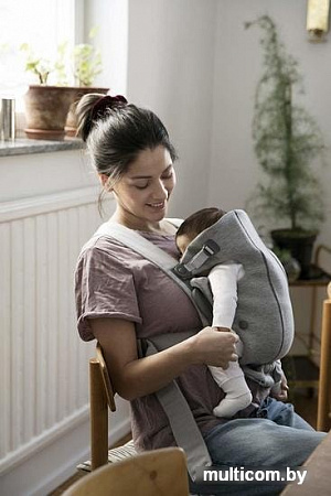 Рюкзак-переноска BabyBjorn Mini 3D Jersey (светло-серый)