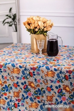 Скатерть Stolima Барыня-сударыня 822-1 Самовары 220x140