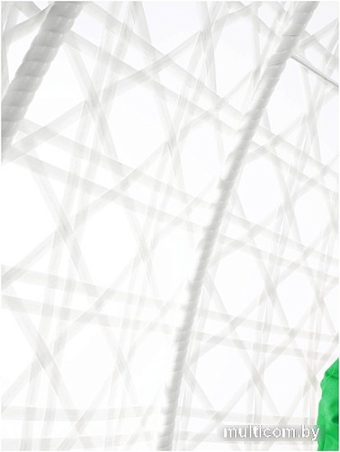 Подвесное кресло M-Group Для двоих Люкс 11510104 (белый ротанг/зеленая подушка)