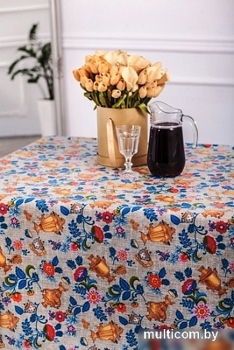 Скатерть Stolima Барыня-сударыня 822-1 Самовары 220x140