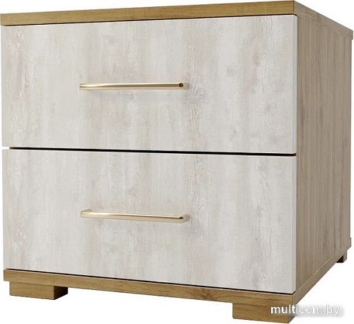 Тумба КМК Мебель 2Я Мишель 0961.16 (дуб наварра/бетон пайн светлый)