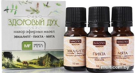 Medical fort Набор эфирных масел Здоровый дух эвкалипт+пихта+мята 3x10 мл