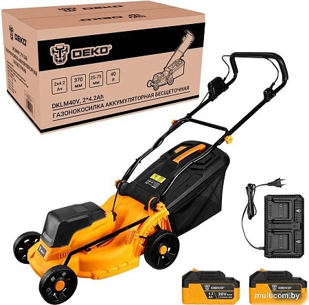 Газонокосилка Deko DKLM40V 083-2018 (с 2-мя АКБ)
