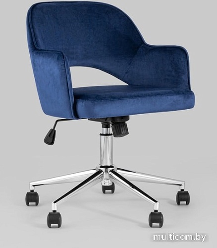 Кресло Stool Group Кларк велюр (синий)