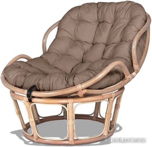 Кресло Мир Ротанга Papasan mini 23/03 (белый/коричневый)